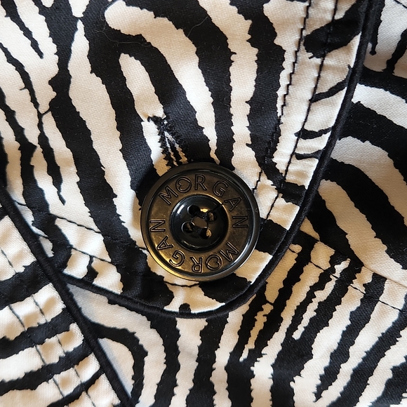 Zebra print trench coat size 36/S - Picture 14 of 17